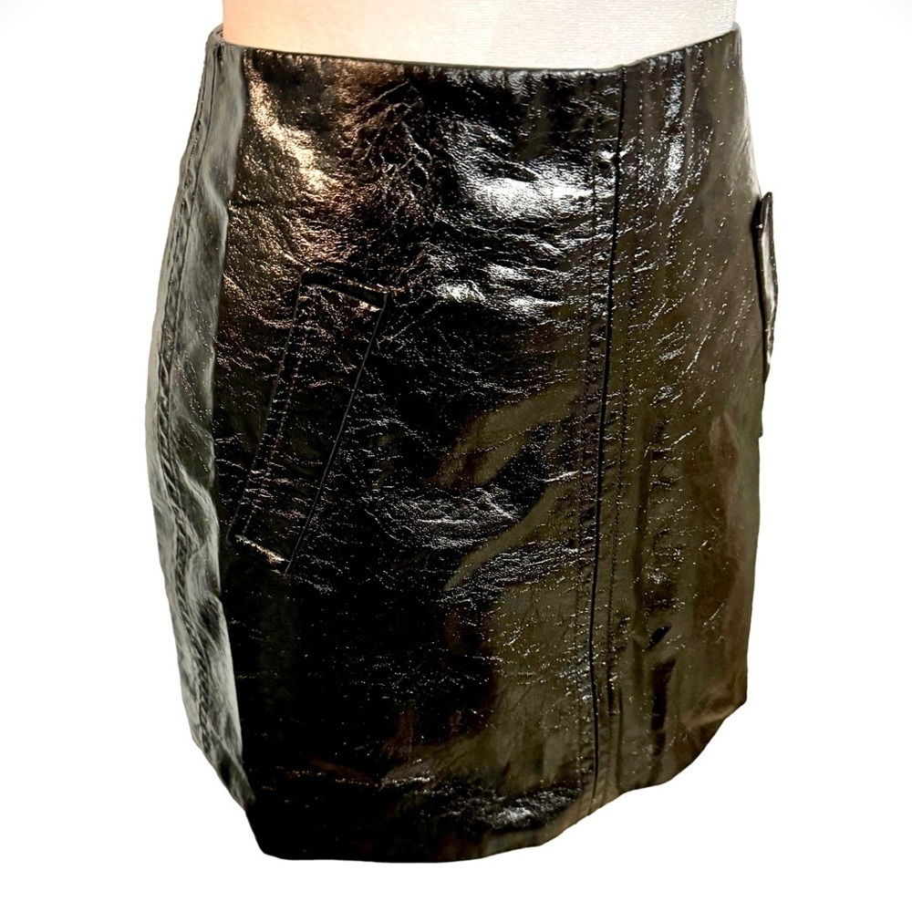 Shinestar Black Mini Pencil Skirt Viscose Polyurethane Polyester Women Size S - Picture 2 of 15